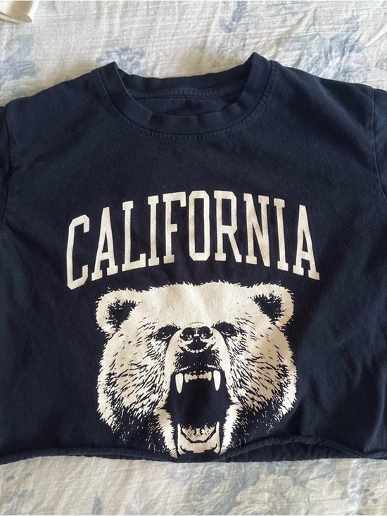 Brandy Melville Tops - Brandy Melville Navy California Bear Graphic Tee